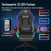 ALFORDSON Gaming-Stuhl mit LED, Gaming Sessel mit Produktbild-Vorschau 5