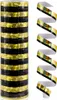 Luftschlange Rolle im Gold und Schwarz Metallic Mix Produktbild-Vorschau 1
