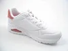 A white sneaker with pink accents is shown against a white background. Produktbild-Vorschau