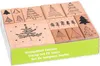 HEYDA Motivstempel-Set "Tannen" in Klarsicht-Box 10 Stempel Produktbild-Vorschau 4