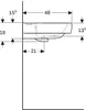 Geberit Renova Plan WT, 65x48cm, mHL, mÜL, weiß, 1 Stk. Produktbild-Vorschau 8