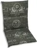 A chair cushion with a patterned fabric. Produktbild-Vorschau