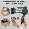 A hairdryer is shown with various attachments and features highlighted with text labels and circles. Anteprima dell’immagine prodotto