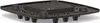 A black square planter with raised sections and legs, shown from a diagonal angle against a white background. Produktbild-Vorschau
