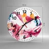 Wanduhr - Rund - Glasuhr - weiblich Blume Sommer Produktbild-Vorschau 3