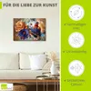 ARTland Leinwandbild Blütenblätter und Federn Größe: 70x50 Produktbild-Vorschau 2