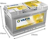 Varta LA80 - Autobatterie Professional AGM 12V / 80Ah / Produktbild-Vorschau 2