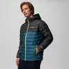 COLUMBIA POWDER LITE II HOODED JAC Blau Produktbild-Vorschau 2