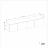 KOMTO TV Lowboard Hängend 160 cm – TV Unterschrank, Produktbild-Vorschau 4