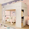 Flieks Etagenbett 90x200cm mit Kleiderschrank, Kinderbett Produktbild-Vorschau 4
