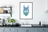 MuchoWow® Gerahmtes Poster Wolf - Geweih - Weiß - Tiere Produktbild-Vorschau 4