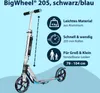 City Scooter Big Wheel Hudora Alu 8" 205 schwarz/blau 205mm Produktbild-Vorschau 15