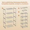 WOLTU Schuhregal schmal 5 Ebenen, Metall, für 10 Paar Produktbild-Vorschau 9