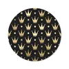 MuchoWow® Mauspad Mousepad Muster - Krone - Gold 50x50 cm - Produktbild-Vorschau 1