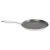 A stainless steel frying pan with a honeycomb pattern on a white background. Podgląd zdjęcia produktu