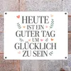 Heute ist ein guter Tag um glücklich zu sein Metallschild Produktbild-Vorschau 7