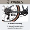 Agon Alpha E Bike Mountainbike dunkelgrau Produktbild-Vorschau 6