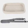 A pet carrier bed and a strap are shown against a plain background. Podgląd zdjęcia produktu