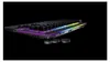 A side view of a black mechanical keyboard with RGB lighting, set against a black background. Anteprima dell’immagine prodotto