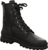 A black leather lace-up boot is shown against a white background. Produktbild-Vorschau