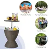 COSTWAY Table de jardin 3 en 1 30L Glacière Tabouret Voir les images du produit 5