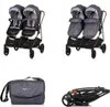 Chipolino Duo Smart Zusammenklappbarer Kinderwagen für 2 Produktbild-Vorschau 3