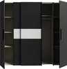 Forte KALIXTUS schwarzer Kleiderschrank 200, moderner Produktbild-Vorschau 7