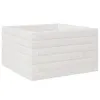Pflanzkübel Weiß 40x40x23 cm Massivholz Kiefer Produktbild-Vorschau 1
