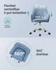 SONGMICS Schreibtischstuhl, höhenverstellbar, Blau Produktbild-Vorschau 10
