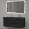doporro Mobile Bagno Sospeso con Lavabo in Resina Minerale Anteprima dell’immagine prodotto 2