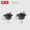 BIOL Pentola in ghisa con coperchio Ø 25 cm 5L per la Anteprima dell’immagine prodotto 4