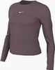 Nike W Nk One Df Fttd Ls Top Barely Grape/Bright Crimson-Bl Podgląd zdjęcia produktu 3