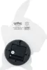 The back of a white Pikachu-shaped clock with the clock mechanism visible. Produktbild-Vorschau
