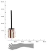 Brosse de toilettes en grès rayé - moka - Tendance Voir les images du produit 3