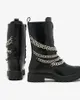 Royalfashion Damen Baggerstiefel in schwarz Goserre, Größe Produktbild-Vorschau 6