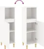 vidaXL Badschrank Weiß 30x30x100 cm Holzwerkstoff Produktbild-Vorschau 8