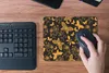 MuchoWow® Mauspad Mousepad Blumen - Schmetterling - Gold - Produktbild-Vorschau 4