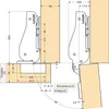 LAMP® Schwerlast Möbel Scharnier 95°, Mittelanschlag, mit Produktbild-Vorschau 2