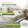Juskys Polsterbett Nizza 140x200 cm mit Matratze - Produktbild-Vorschau 3