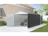 Metallgarage "Houston" 18,56 m²  - Anthrazit Produktbild-Vorschau 2