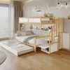 A child's bedroom with a bunk bed, pull-out bed, and storage. Náhľad obrázku produktu