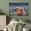 MuchoWow® Wandteppich Wandbehang Schottisches Hochlandrind Produktbild-Vorschau 4