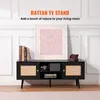 VEVOR Rattan-TV-Ständer, Fernsehschrank Boho-TV-Schrank für Produktbild-Vorschau 2