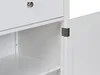 BELIANI Sideboard aus weißem MDF mit 2 Türen Ablagen Produktbild-Vorschau 9