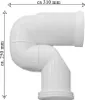 SAT Brevis Stand-WC Kombi-WC Toilette Set spülrandlos mit Produktbild-Vorschau 13