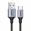 A close-up studio shot of a USB-A to USB-C cable against a white background. Produktbild-Vorschau
