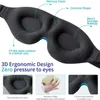 3D Schlafmaske für Herren, Frauen,Weiche und Atmungsaktive Produktbild-Vorschau 2