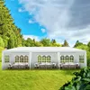 Faltpavillon 3x9m Wasserdicht mit 8 Wänden Weiß Partyzelt Produktbild-Vorschau 7