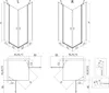 Mexen Mist Duo cabina doccia a battente 110 x 80 cm, Anteprima dell’immagine prodotto 7