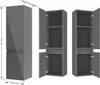 110 cm Hochschrank Hängeschrank Badschrank Badezimmer Produktbild-Vorschau 6